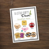 A Little Leafy's Diner Menu (Set Of 3) - Print At Home Wall Art