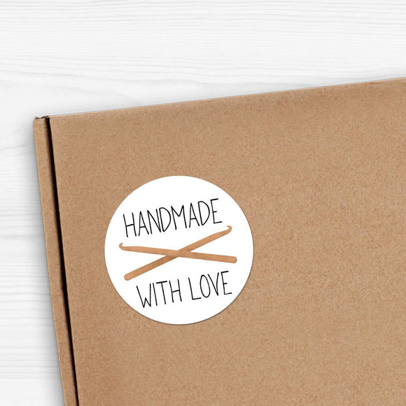 Handmade With Love (Crochet Hooks) - Stickers