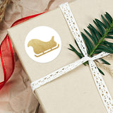 Christmas (Gold Faux Glitter) - Stickers