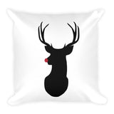 Rudolph The Red Nosed Reindeer (Faux Glitter) - Pillow