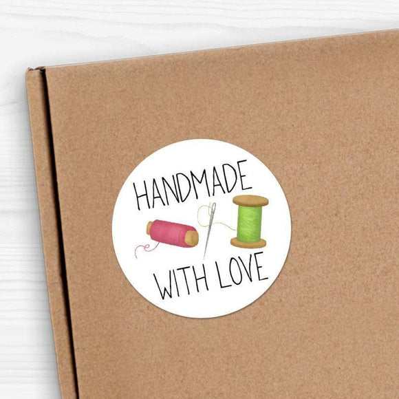 Handmade With Love (Sewing Needle) - Stickers