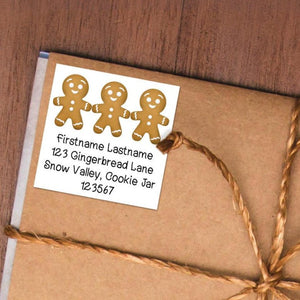 Return Address (Gingerbread Cookies) - Custom Stickers
