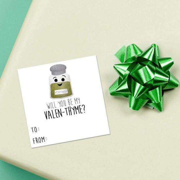Will You Be My Valen-thyme (Gift Tag) - Stickers