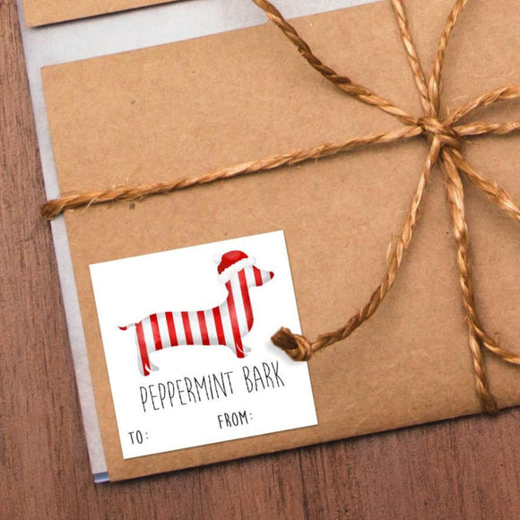 Peppermint Bark (Gift Tag) - Stickers