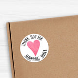 Thank You For Shopping Small (Heart) - Stickers