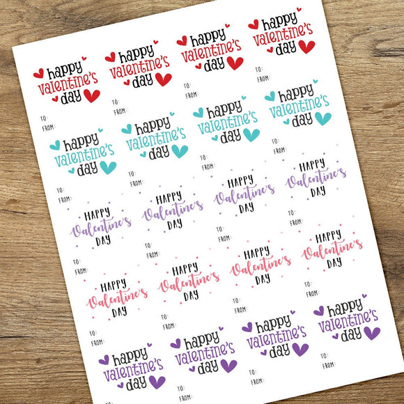 Happy Valentine's Day Mix (Gift Tag) - Stickers