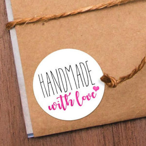 Handmade With Love (Little Heart) - Stickers