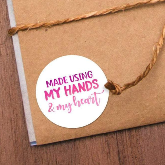 Made Using My Hands And My Heart - Stickers