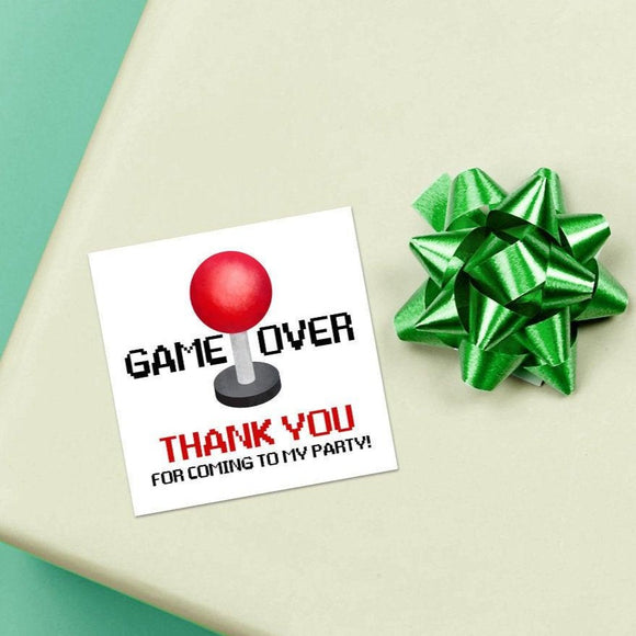Game Over Thank You For Coming To My Party - Stickers