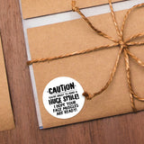 Funny Caution (You're About To Make A Huge Smile)- Stickers