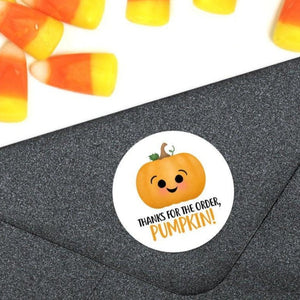 Thanks For The Order Pumpkin - Stickers
