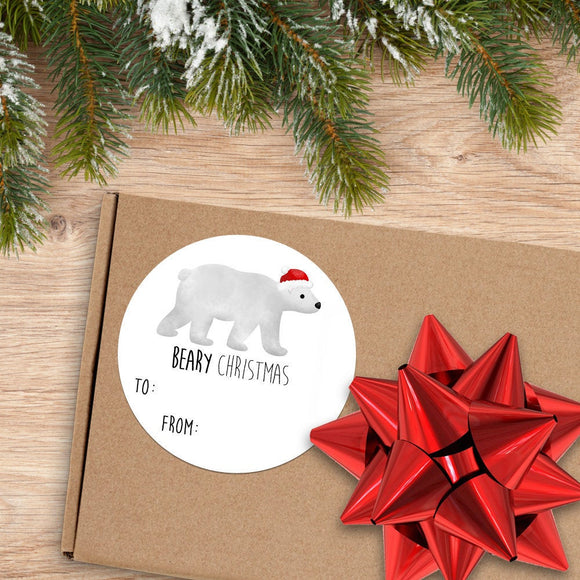Beary Christmas (Gift Tag) - Stickers