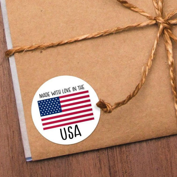 Made With Love In The USA - Stickers
