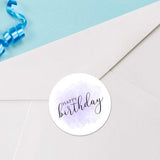 Happy Birthday (Watercolor Background) - Stickers