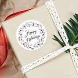 Happy Holidays (Wreath) - Stickers