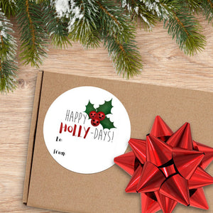 Happy Holly-Days (Gift Tag) - Stickers