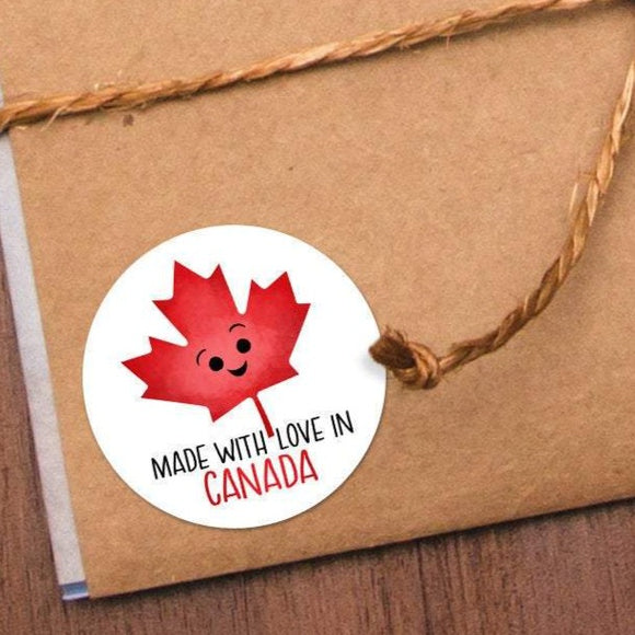 Made With Love In Canada - Stickers