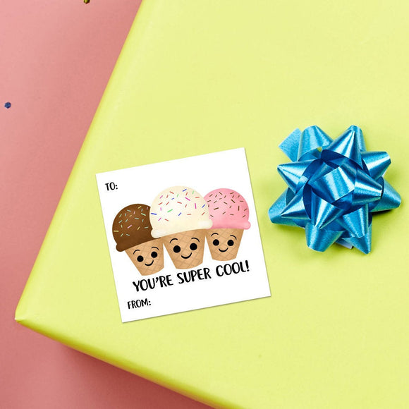 You're Super Cool Ice Cream (Gift Tag) - Stickers