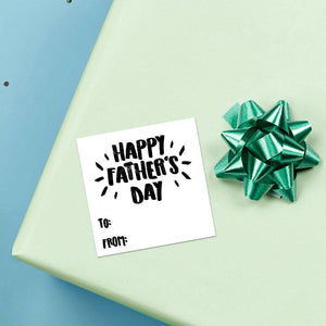 Happy Father's Day Bold (Gift Tag) - Stickers