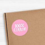 100% Cotton - Stickers