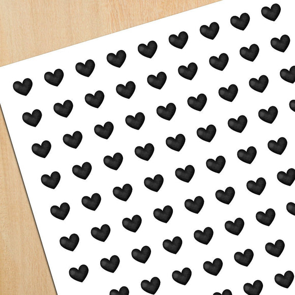 Black Heart - Mini Stickers