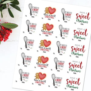 Christmas Baking Mix (Gift Tag) - Stickers