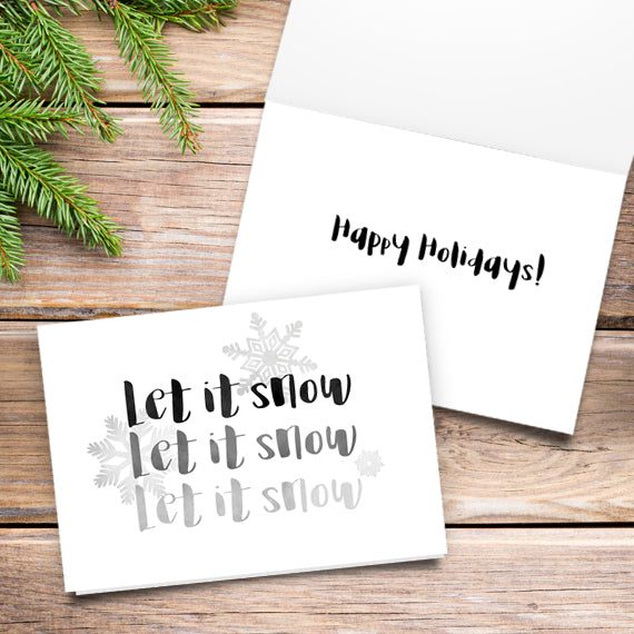 Let It Snow - Print At Home Card