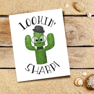 Lookin' Sharp (Cactus) - Print At Home Wall Art