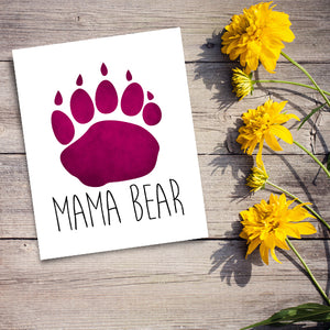 Mama Bear - Print At Home Wall Art