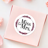 Miss To Mrs (Wreath) - Stickers