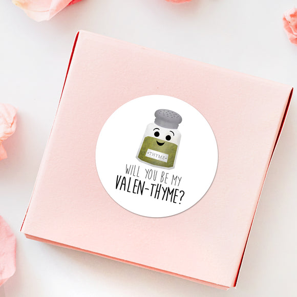 Will You Be My Valen-thyme - Stickers