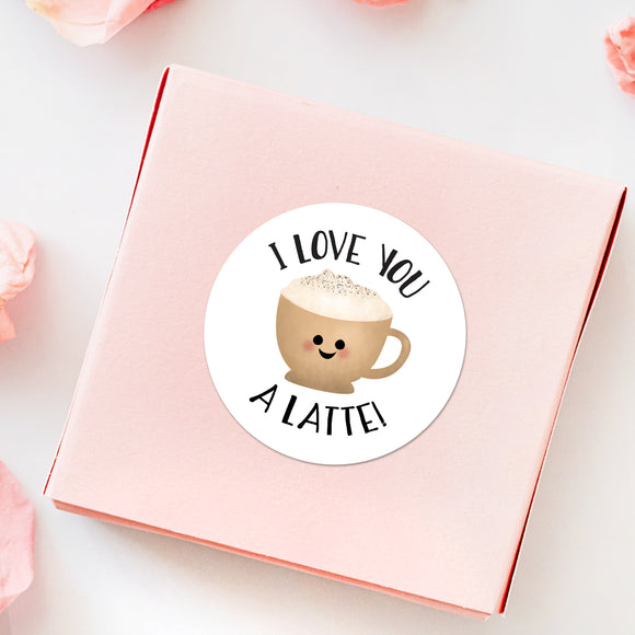 I Love You A Latte - Stickers