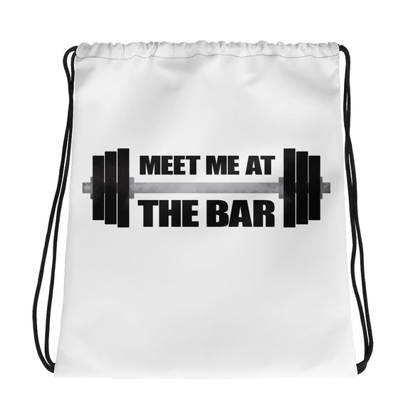 Meet Me At The Bar - Drawstring Bag