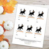 Happy Meowoween (Cat) - Print At Home Gift Tags