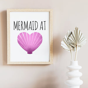 Mermaid At Heart - Ready To Ship 8x10" Print