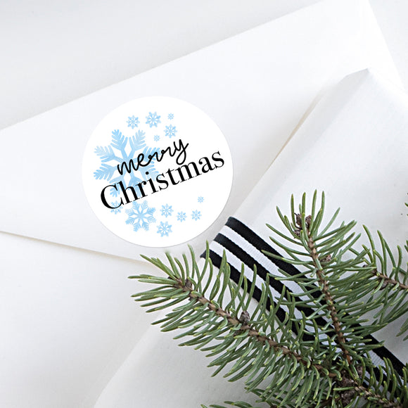 Merry Christmas (Snowflakes) - Stickers