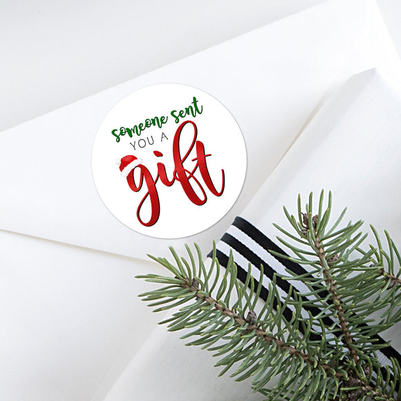 Someone Sent You A Gift (Christmas) - Stickers