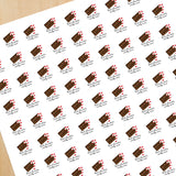 Chocolate Candy Cane (Flavor) - Mini Stickers