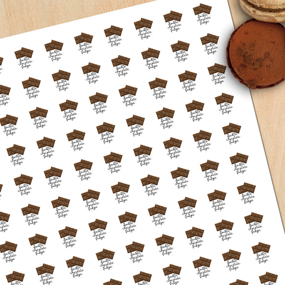 Double Chocolate Fudge (Flavor) - Mini Stickers