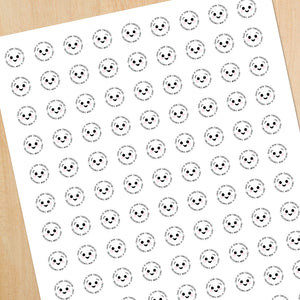 Enjoy At Room Temperature (Happy Face) - Mini Stickers