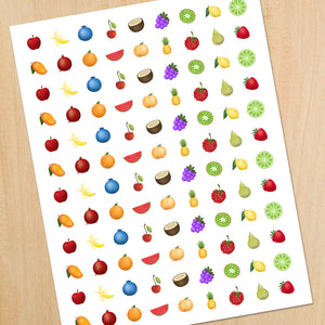 Fruit Flavors (Mixed) - Mini Stickers