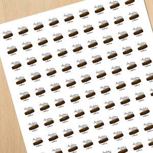 Chocolate Covered Cookies - Mini Stickers