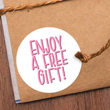 Enjoy A Free Gift - Stickers