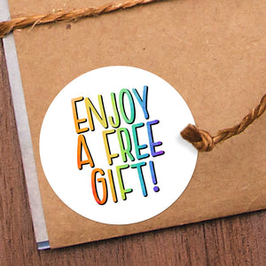 Enjoy A Free Gift - Stickers