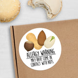 Allergy Warning (Nuts) - Stickers