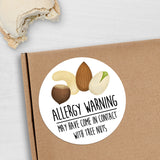 Allergy Warning (Tree Nuts) - Stickers