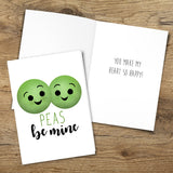 Peas Be Mine - Print At Home Card