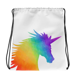 Rainbow Unicorn - Drawstring Bag