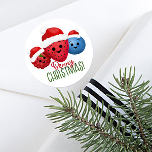 Berry Christmas (Strawberry, Raspberry, Blueberry) - Stickers