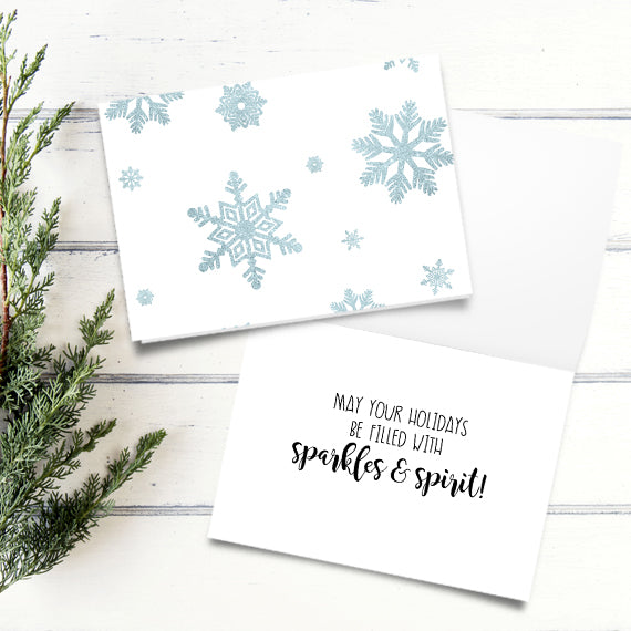 Snowflakes - Print At Home Card